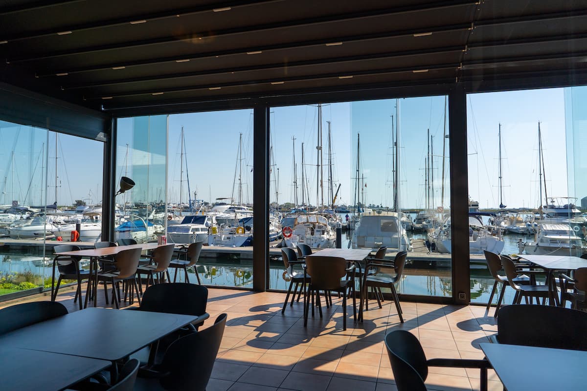 Great food with sea views